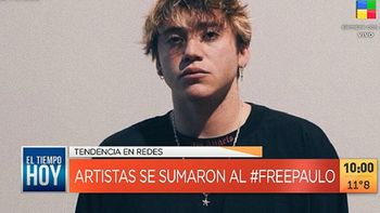 Fuerte apoyo de cantantes a Paulo Londra para que pueda volver a hacer música