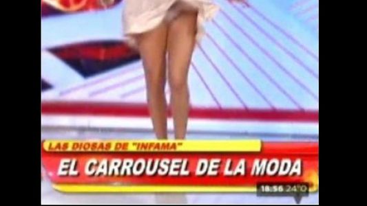 A Marina Calabró se le vio la... ¡ropa interior!