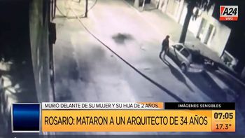 Rosario: así fue el crimen del arquitecto por el auto. (Captura de Tv) Rosario: así fue el crimen del arquitecto por el auto. (Captura de Tv)