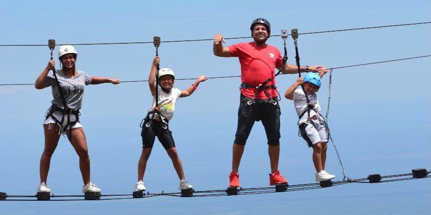 La familia de Fernanda Vives, a 2500 metros de altura