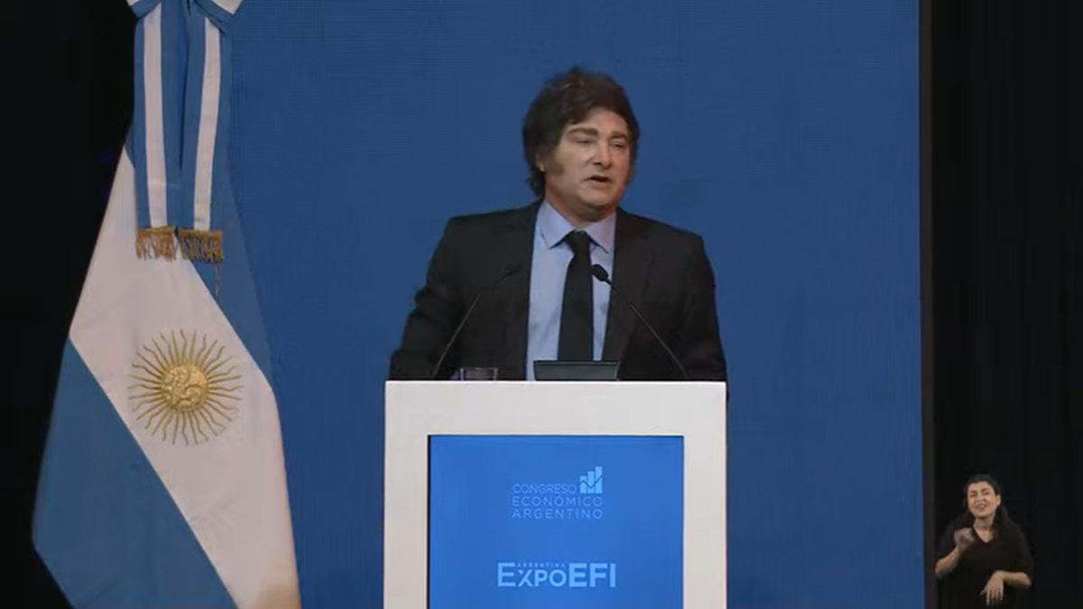 El presidente Javier Milei participa de la Expo EFI: Es la hora del crecimiento económico