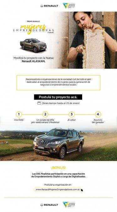 Renault presenta el Premio Mujeres Emprendedoras