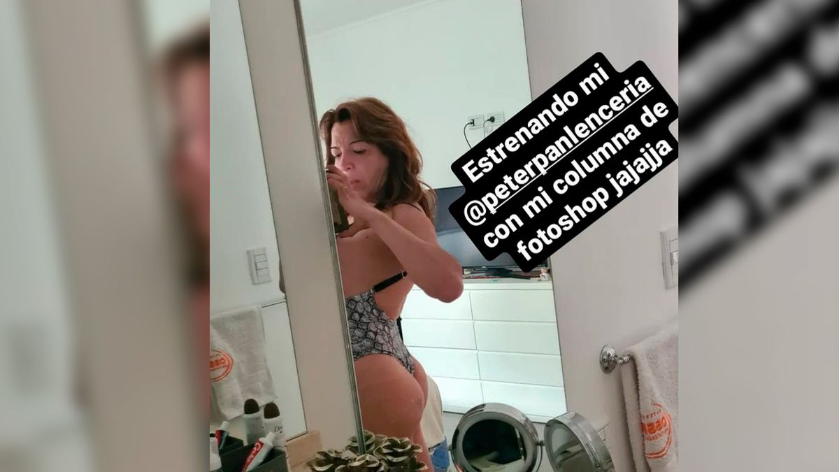 La foto de Lizy Tagliani en bikini y mostrando la cola