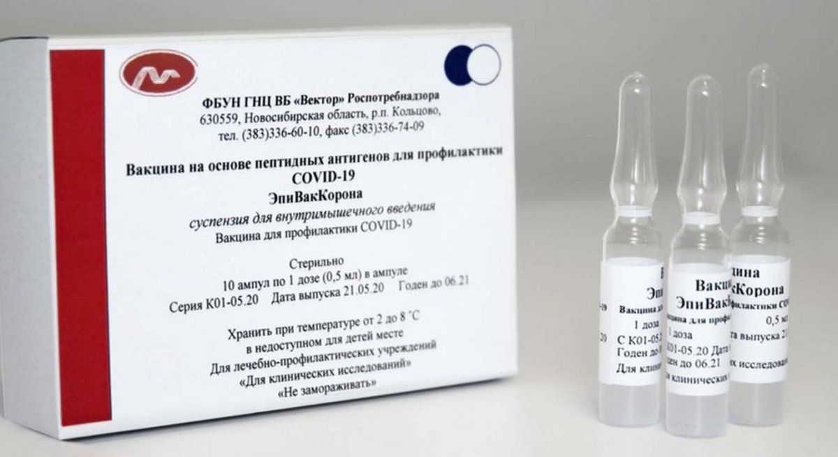 Rusia anunció que su segunda vacuna contra el coronavirus tiene una eficacia del 100%