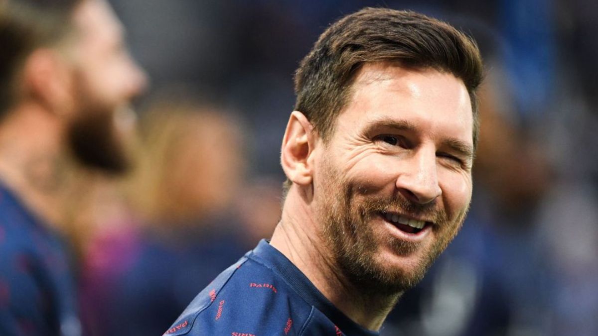 Se notó a un relajado Lionel Messi en el video.
