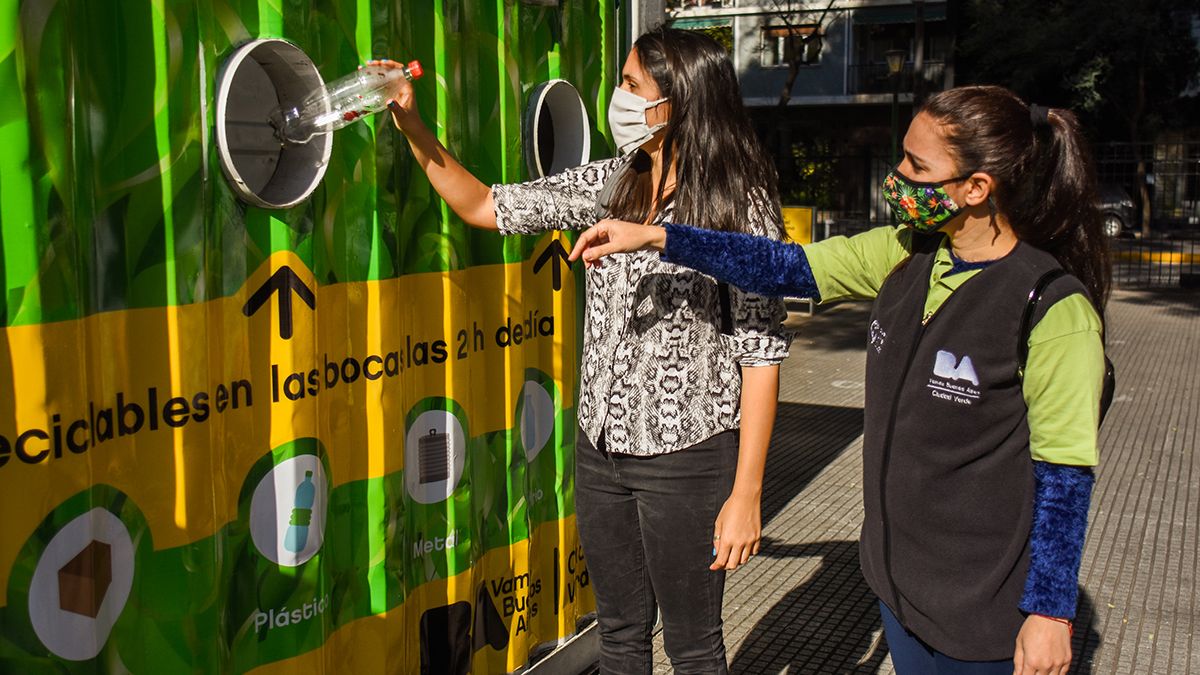 En la Ciudad de Buenos Aires existen diferentes Puntos Verdes para acercar residuos que son reciclados. (Foto: GCBA)