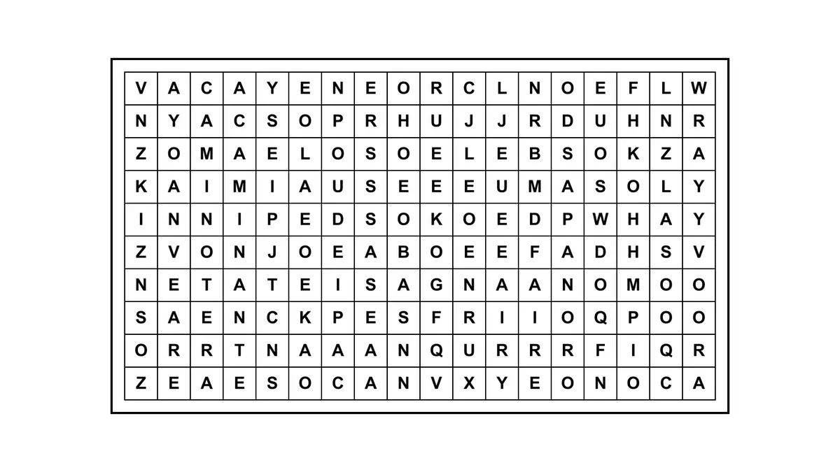 Encontrá la frase escondida en una sopa de letras con una cita célebre oculta