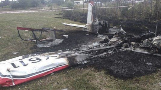 Dos personas murieron al caer una avioneta en General Rodríguez