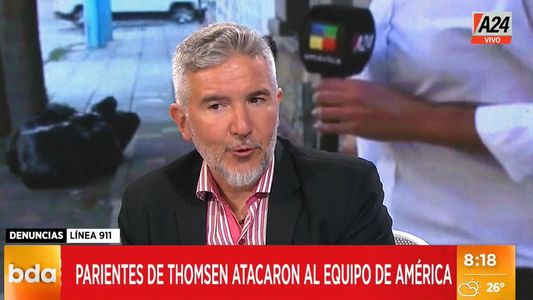 Habló el periodista de A24 que fue agredido por familiares de Máximo Thomsen: Vinieron por la espalda
