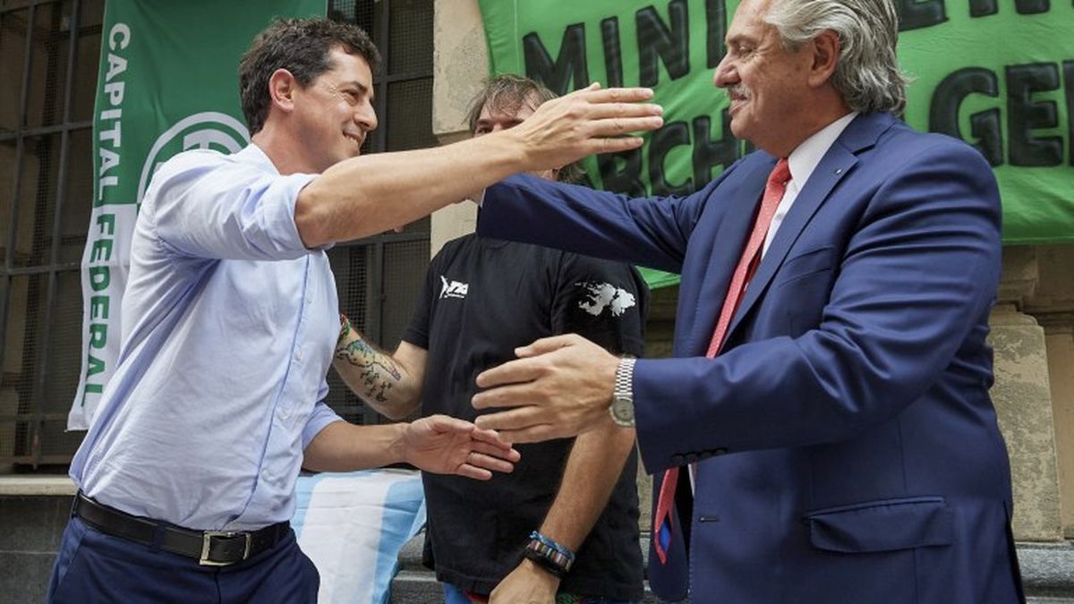 El presidente Alberto Fernández y el ministro del Interior