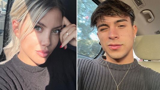 El gesto de Wanda Nara escuchando a Rusherking: ¿indirecta a la China Suárez?
