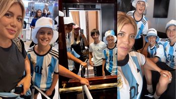 Wanda Nara llegó a Qatar para alentar a la Selección Argentina en la final del Mundial