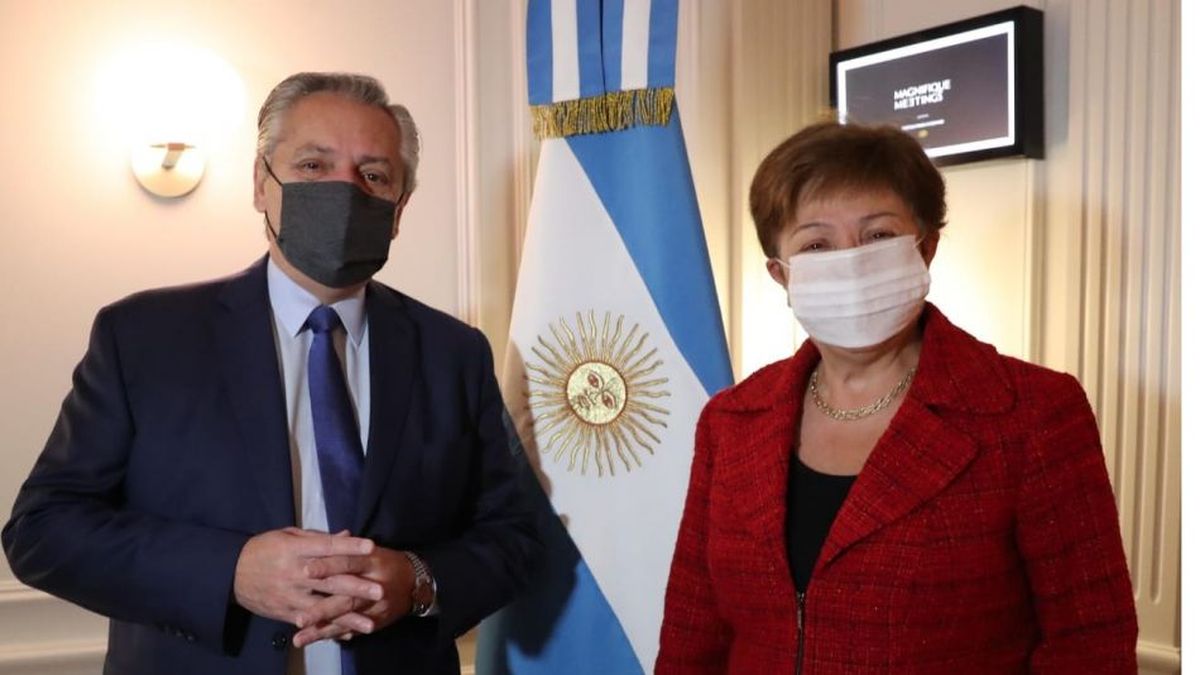 Alberto Fernández se reunirá este lunes con Kristalina Georgieva.
