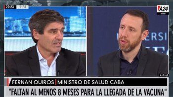 Quirós aseguró que faltan entre 5 y 8 meses para que la vacuna llegue al país