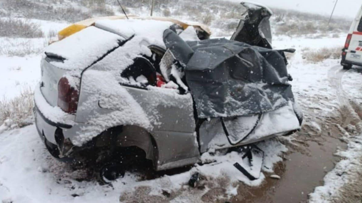 Cuatro muertos tras un impacto frontal en la Ruta 151Foto: Gentileza Catriel 25 Noticias)