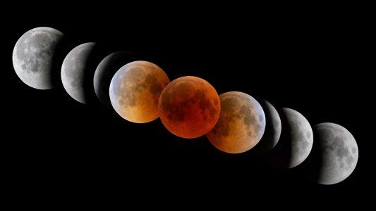 Noche mágica: eclipse, superluna y luna de sangre, los tres fenómenos que se combinarán en el cielo
