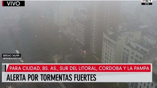 Rige un alerta por tormentas fuertes en Buenos Aires, el Litoral y el centro del país
