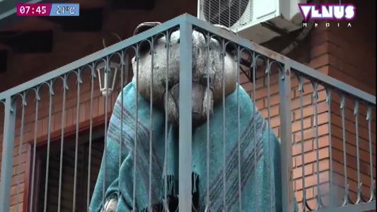 Conductores de Radio Venus investigan la historia detrás del oso que cuelga de un balcón en Lambaré