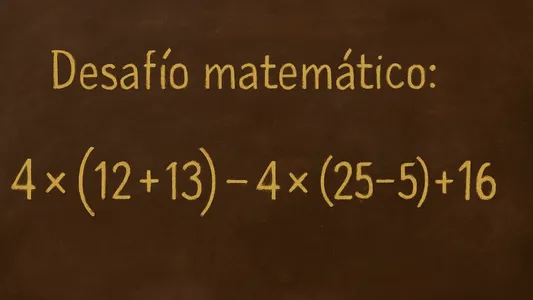 Desafío matemático: la complicada cuenta que pocos logran resolver