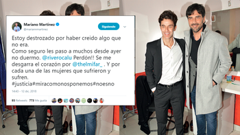 Mariano Martínez, amigo de Juan Darthés: Estoy destrozado por haber creído algo que no era