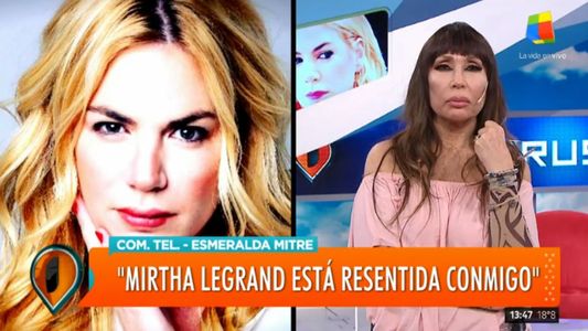 Esmeralda Mitre: Mirtha Legrand está resentida conmigo y fue ordinaria