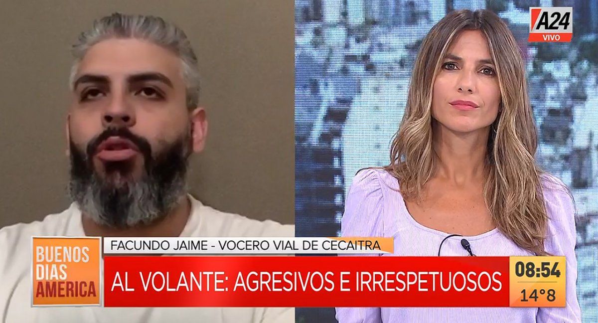Mala calificación para los conductores argentinos. (Captura de Tv)