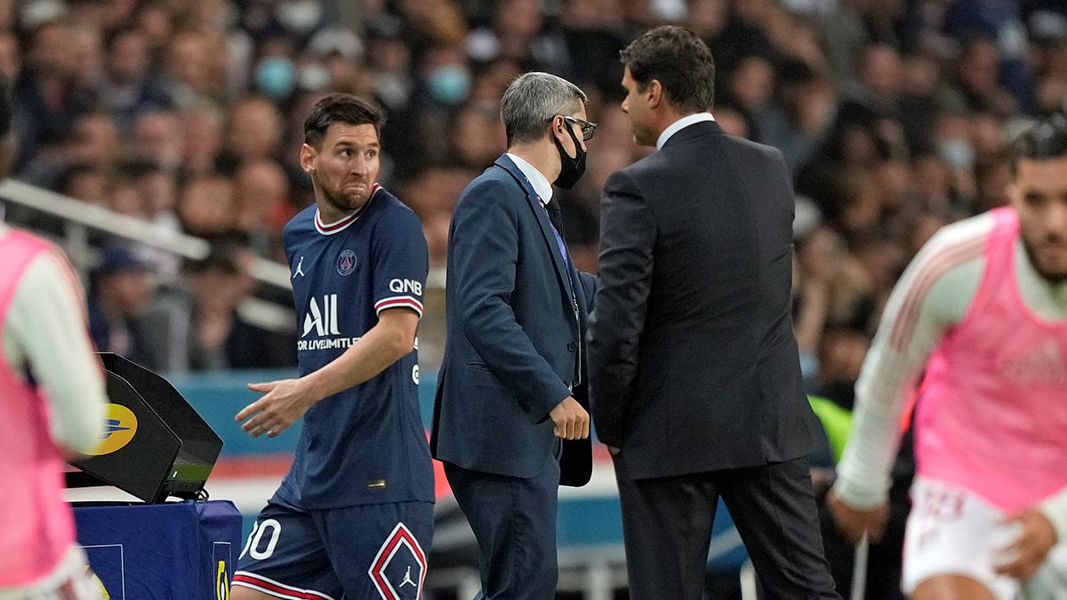 Messi y la sorpresa por la decisión de Pochettino.