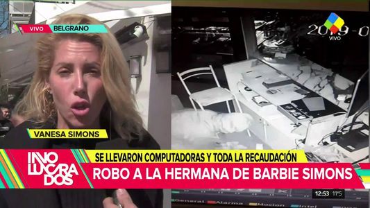Asaltaron el local de una de las hijas de Leonardo Simons