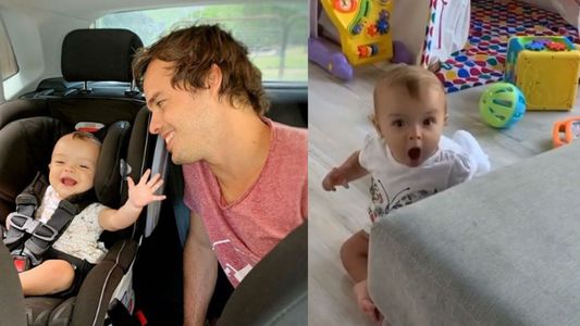 La tierna reacción de la hija de Benjamín Rojas al ver a su papá por primera vez en televisión