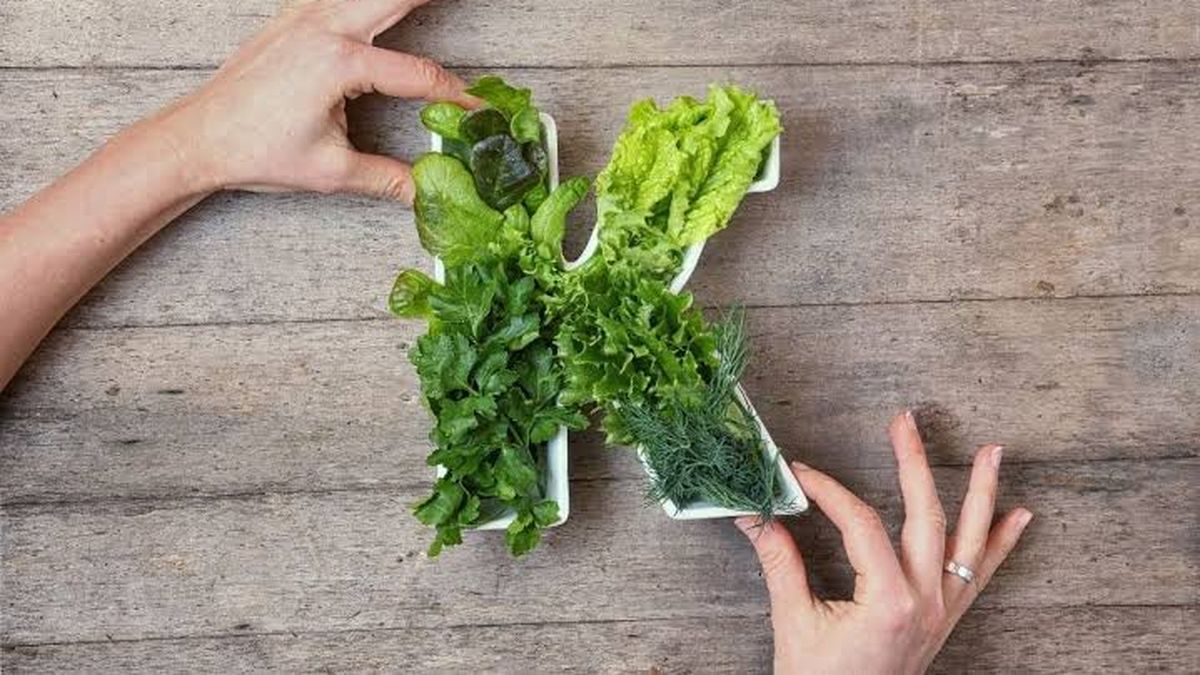 Los vegetales de hoja verde son una de las principales fuentes de vitamina K