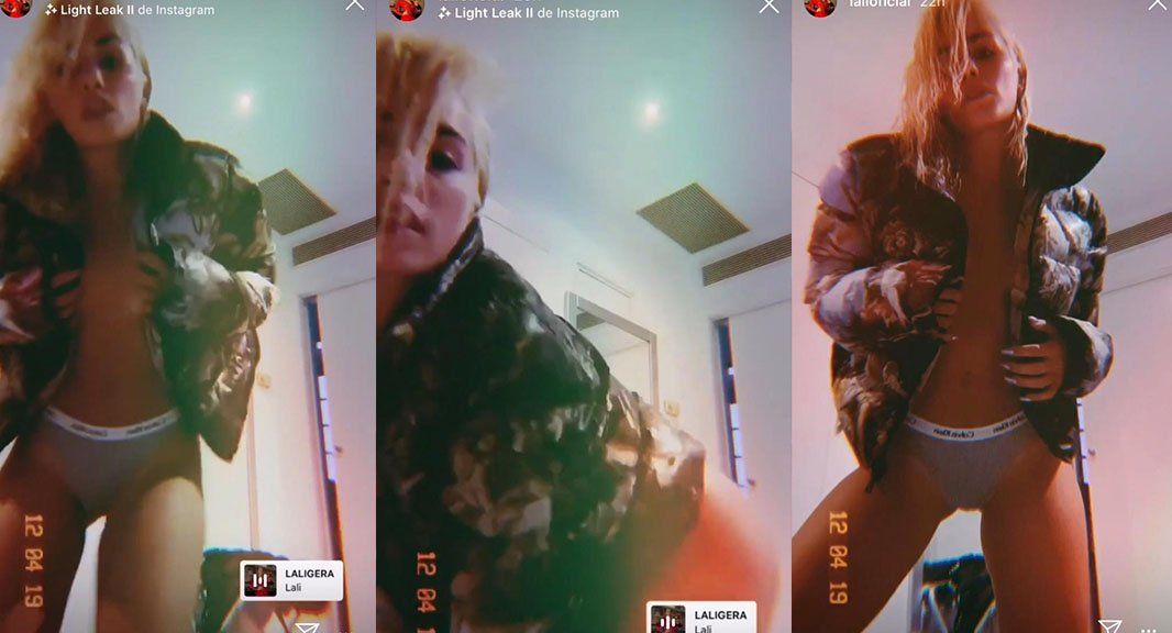 Lali Espósito se animó a bailar semidesnuda en Instagram