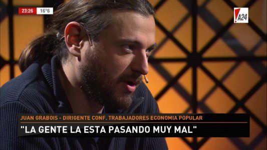 Grabois no quiere estallido social, pero avisa: Si el pueblo se cansa, voy a estar con el pueblo