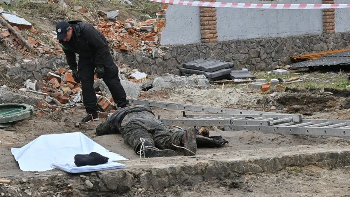 Se encontraron 1.222 muertos en la región de Kiev desde el inicio de la invasión, sin precisar si se trataba sólo de civiles.