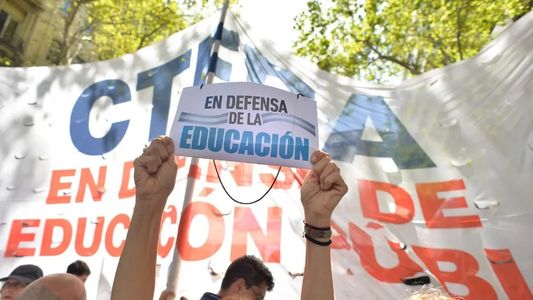 Paro docente: CTERA marcha al Congreso pese a la advertencia del Gobierno