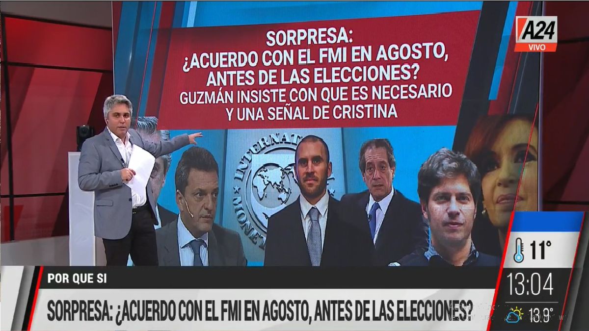 El gobierno sorprende. ¿Está analizando acordar con el FMI en agosto