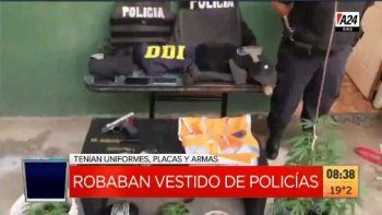 glew: cayo una banda que se hacia pasar por policias para robar glew: cayo una banda que se hacia pasar por policias para robar