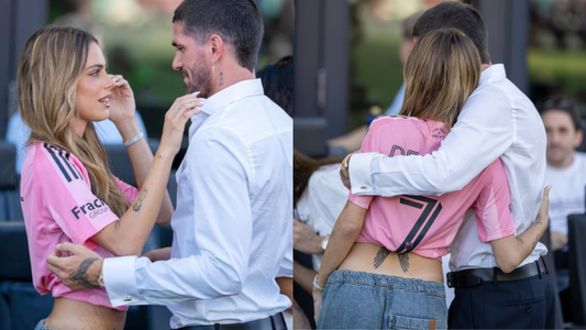 El estelar encuentro de Tini Stoessel con una figura en la presentación de Rodrigo De Paul en Miami