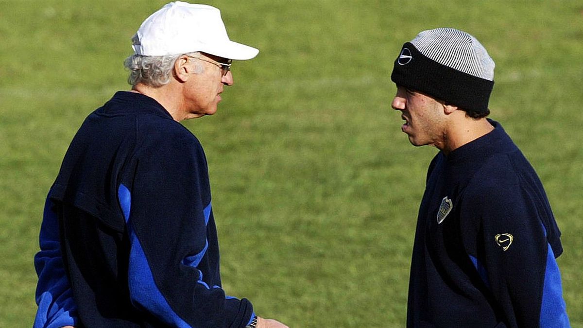 Bianchi y Tevez en 2003.