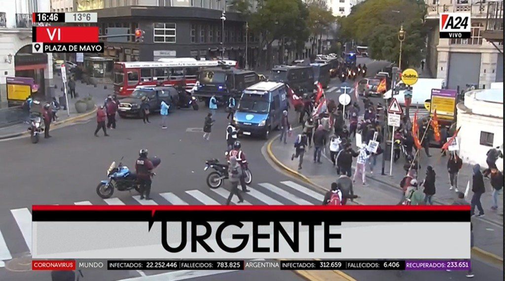 Incidentes durante la movilización por Facundo: la policía detuvo a un manifestante