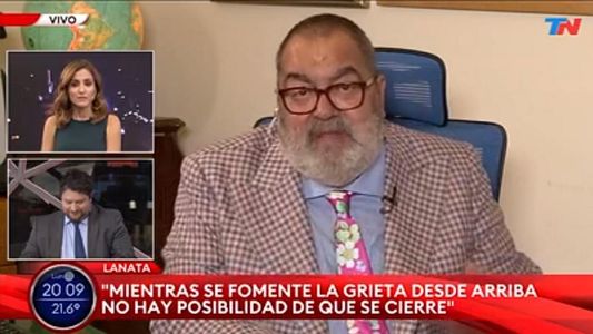 Jorge Lanata hizo un comentario machista al aire en TN: la reacción de Florencia Peña