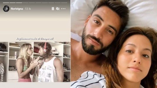 El recuerdo con el que Flor Vigna sorprendió a Nico Occhiato: Gracias por ser mi compa de ruta