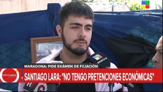 Santiago Lara no pudo ingresar al cementerio para despedir a Diego Maradona