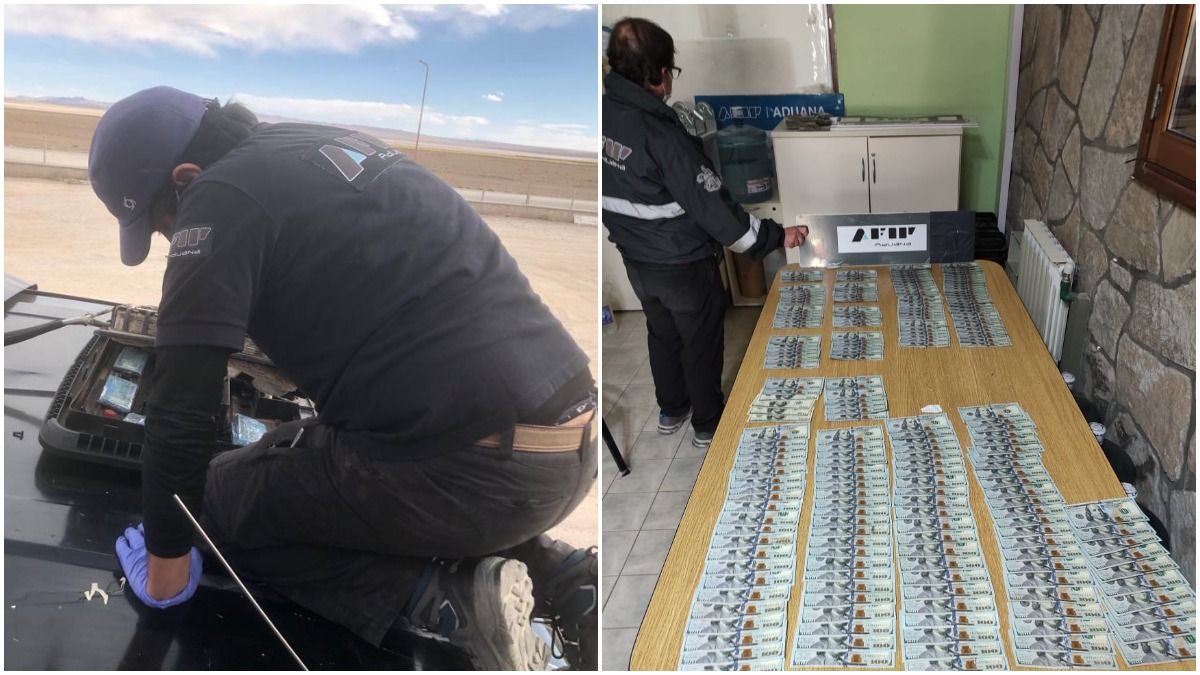 AFIP secuestró más de U$S70.000 escondidos en el aire acondicionado de un camión