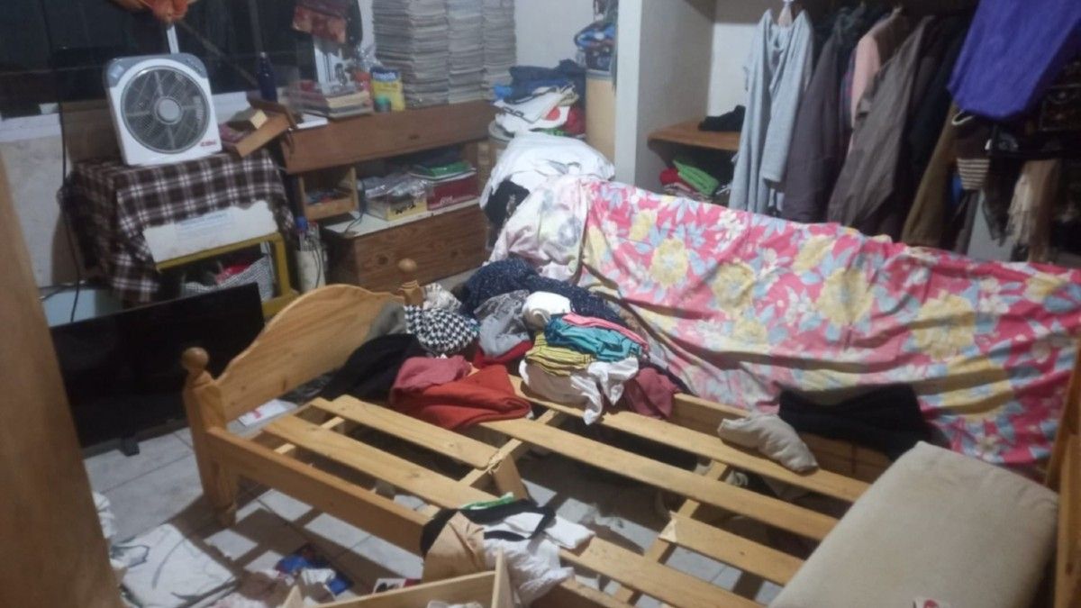 La escena del crimen de la jubilada