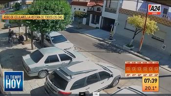 Lomas del Mirador: así motochorros roban celulares para stockearse