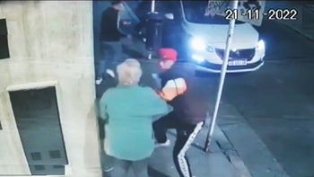 San Telmo. Violento robo en la ciudad de Buenos Aires. Foto: captura de Tv.&nbsp;