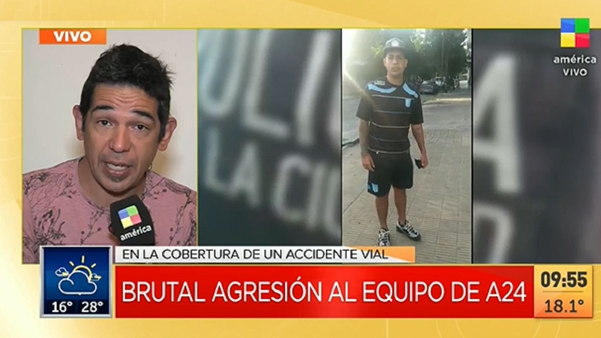 Fuerte agresión a Alejandro Guatti y el equipo de A24