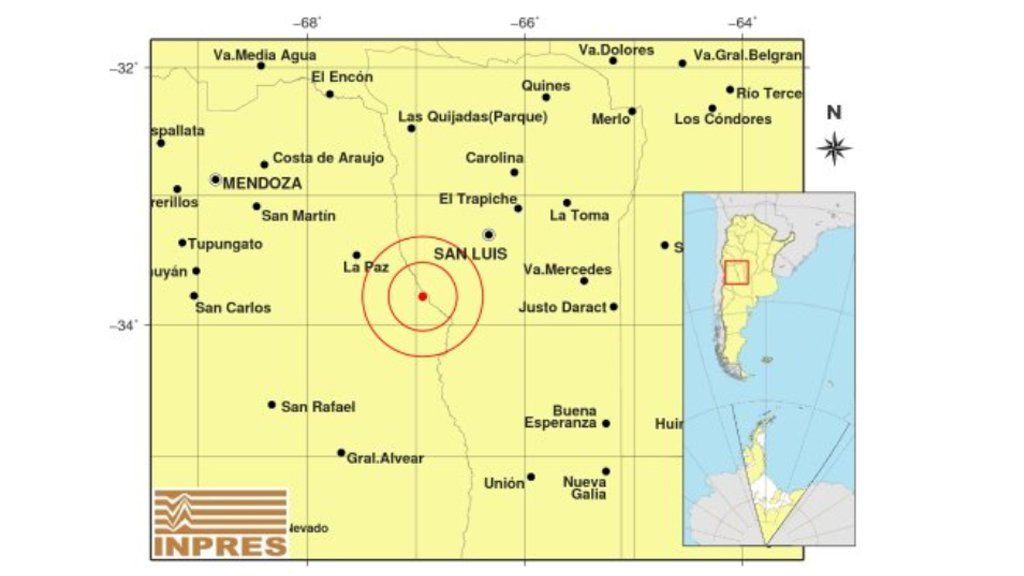 Con epicentro en Mendoza, se registró un fuerte sismo que afectó a varias provincias