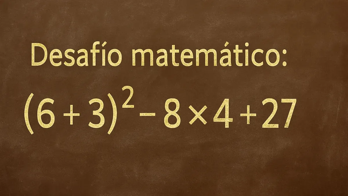 Resolver este Desafío Matemático requiere resolver primero las prioridades de la cuenta si querés llegar al número final sin errores.