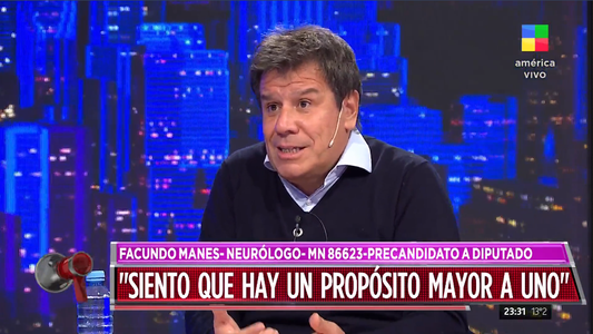 Facundo Manes expresó que su interna es con la decadencia Argentina y no con Diego Santilli